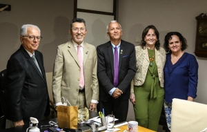 Presidente do Poder Judiciário recebe visita de membros da Confraria Sancristovense