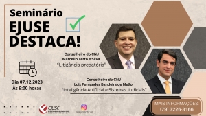 Inscrições abertas para o Seminário Ejuse Destaca