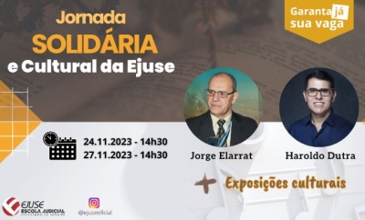 Ejuse promoverá Jornada Solidária e Cultural com palestras e exposições