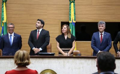 Presidente e vice do TJSE prestigiam posse da Mesa Diretora da Alese