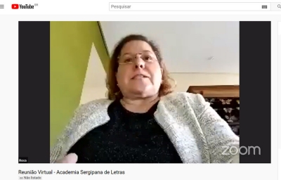 Juíza Rosa Geane fala sobre violência contra mulher em reunião da Academia Sergipana de Letras