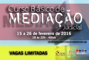 Ejuse e Nupemec abrem inscrições para Curso Básico de Mediação Judicial e Extrajudicial