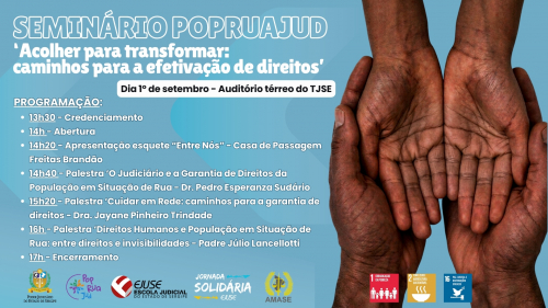 Seminário discutirá efetivação de direitos da população em situação de rua