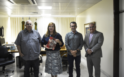 Presidente do TJSE recebe visitas institucionais do Sintese e da deputada Kitty Lima