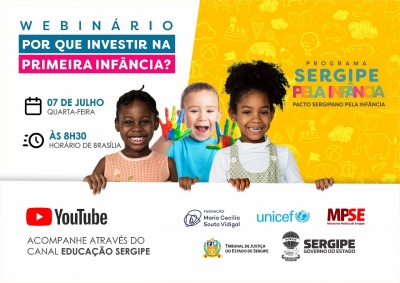 Webinário ‘Por que investir na Primeira Infância?’ acontecerá quarta-feira