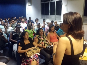 No Memorial do Judiciário, estudantes são conscientizados sobre o combate à violência doméstica contra a mulher