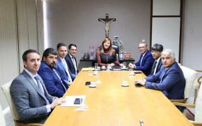 Presidente do TJSE recebe governador e procurador-geral de Justiça