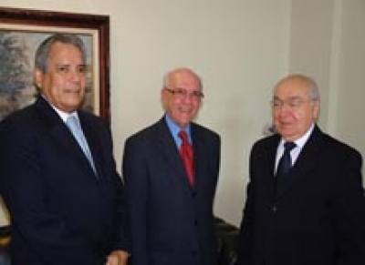 Ministro José Arnaldo é recebido pelo Presidente Artêmio Barreto