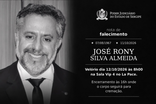 Nota de Falecimento: promotor de Justiça José Rony Silva Almeida