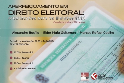 Ejuse: magistrados participarão de aperfeiçoamento em Direito Eleitoral