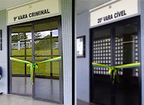 Instaladas duas novas Varas no Fórum Gumersindo Bessa