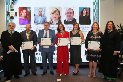 Desembargadores são agraciados com o Colar do Mérito Gumersindo Bessa do TCE
