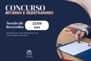 TJSE convoca candidatos para sessão de reescolha em concurso de cartórios no Estado