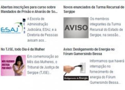 TJSE renova site e cria Agência de Notícias