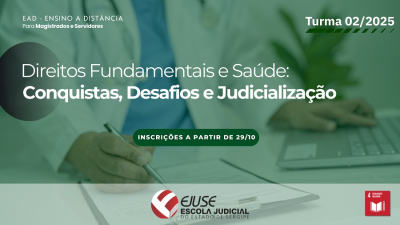 Abertura de inscrições: Direitos Fundamentais e Saúde (EAD)