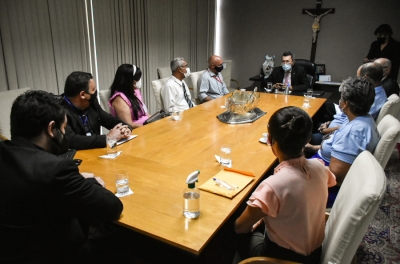 Representantes de entidades que receberam doações se reúnem com Presidente do TJSE