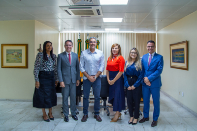 Presidente do TJSE recebe prefeito de Lagarto e discute novo fórum