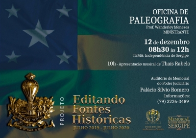 Inscrições abertas para oficina de paleografia no Memorial do Judiciário