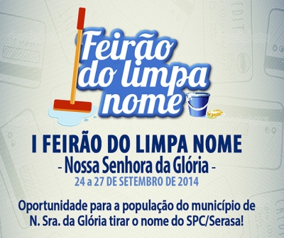 Feirão do Limpa Nome começa nesta quarta-feira em Nossa Senhora da Glória
