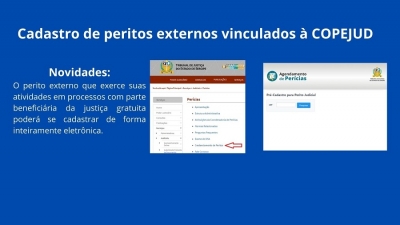 Inovação: novo cadastro de peritos externos vinculados à Coordenadoria de Perícias Judiciais