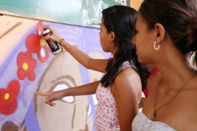 Projeto Grafitagem nas Escolas é encerrado pela Coordenadoria da Mulher