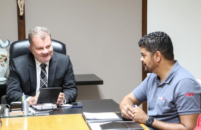 Presidente do Tribunal recebe diretoria do Sindijus