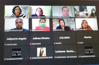 CEVID e representantes do Executivo e Judiciário de São Cristóvão conversam sobre atendimento à mulher