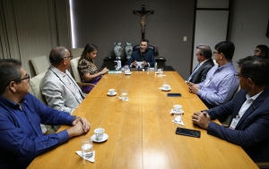 Presidente do Poder Judiciário recebe visita de nova diretoria da Fecomércio