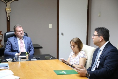 Presidência e Conselho de Saúde recebem integrantes do Conselho Regional de Fisioterapia