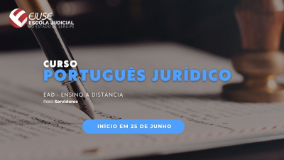 Abertura de inscrições: curso Português Jurídico (EAD)