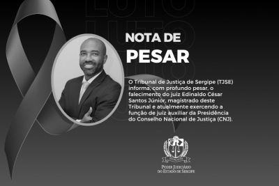 Nota de Pesar: juiz Edinaldo César Santos Júnior