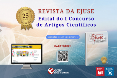 Ejuse lança edital do I Concurso de Artigos Científicos: inscrições começam em maio