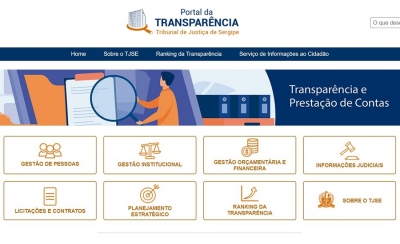 Novo portal do TJSE reúne todas as informações relativas à transparência