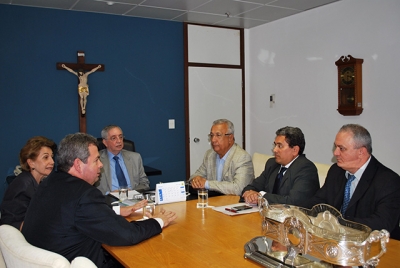 Presidente do TJSE recebe a visita do governador do Estado em exercício