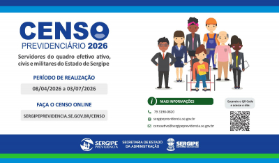 Censo Previdenciário 2026: TJSE contará com polos fixos de atendimento presencial