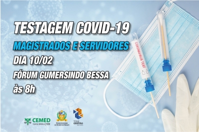 Magistrados e servidores: TJSE promoverá testagem de Covid-19 nesta quinta, no Gumersindo Bessa