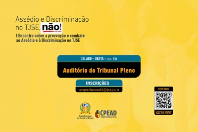 Encontro sobre prevenção, combate ao assédio e à discriminação acontecerá dia 30 de agosto