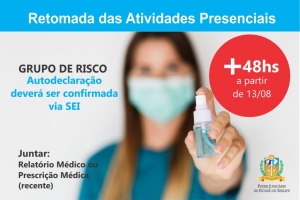 Mais 48 horas: autodeclaração deve ser confirmada via SEI direcionada ao Centro Médico