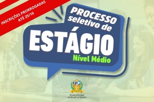 Estágio de nível médio no TJSE: inscrições prorrogadas até o dia 25 de outubro