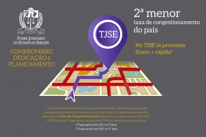 Justiça em Números: TJSE tem segunda menor taxa de congestionamento do país