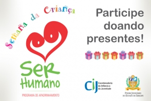 Semana da Criança: participe doando presentes e interagindo com as crianças!