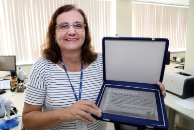 Sefinor homenageia servidora Maria Eucaristia em seu último dia de trabalho