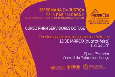 Paz em casa: inscrições abertas do curso de Macramê para servidores