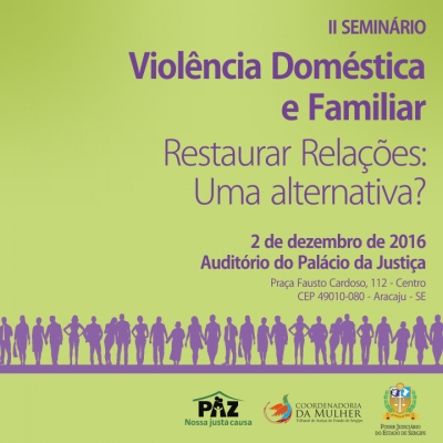 II Seminário sobre Violência doméstica e familiar: inscrições esgostadas