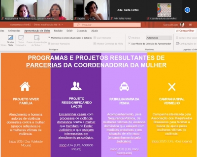 Paz em Casa: Coordenadoria da Mulher se reúne com organizações municipais