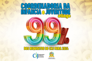 Coordenadoria da Infância e Juventude atinge 99% dos requisitos do CNJ para 2024