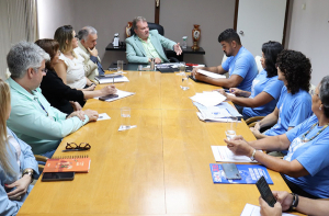 Presidente Ricardo Múcio recebe dirigentes do Sindijus e anuncia reajustes