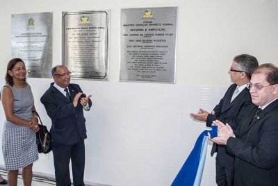 Inaugurada reforma e ampliação do Fórum de Carmópolis