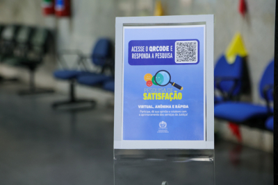 Pesquisa de Satisfação: acesse de forma online ou através do QR Code afixado em fóruns