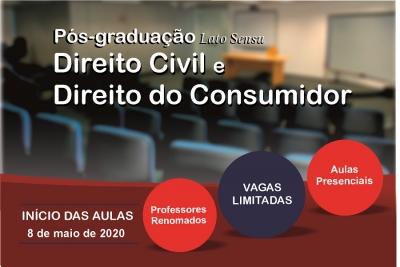 Ejuse: publicado edital da Pós-Graduação em Direito Civil e Direito do Consumidor